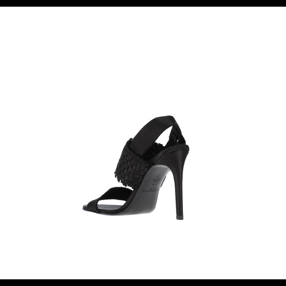 Pedro Garcia Black Satin Textile Heels Size 9 - Picture 8 of 9